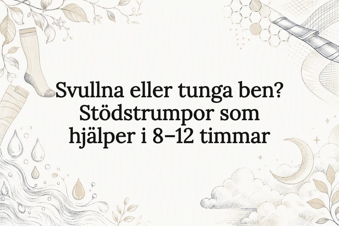 Dekorativ titelbild för artikel om stödstrumpor