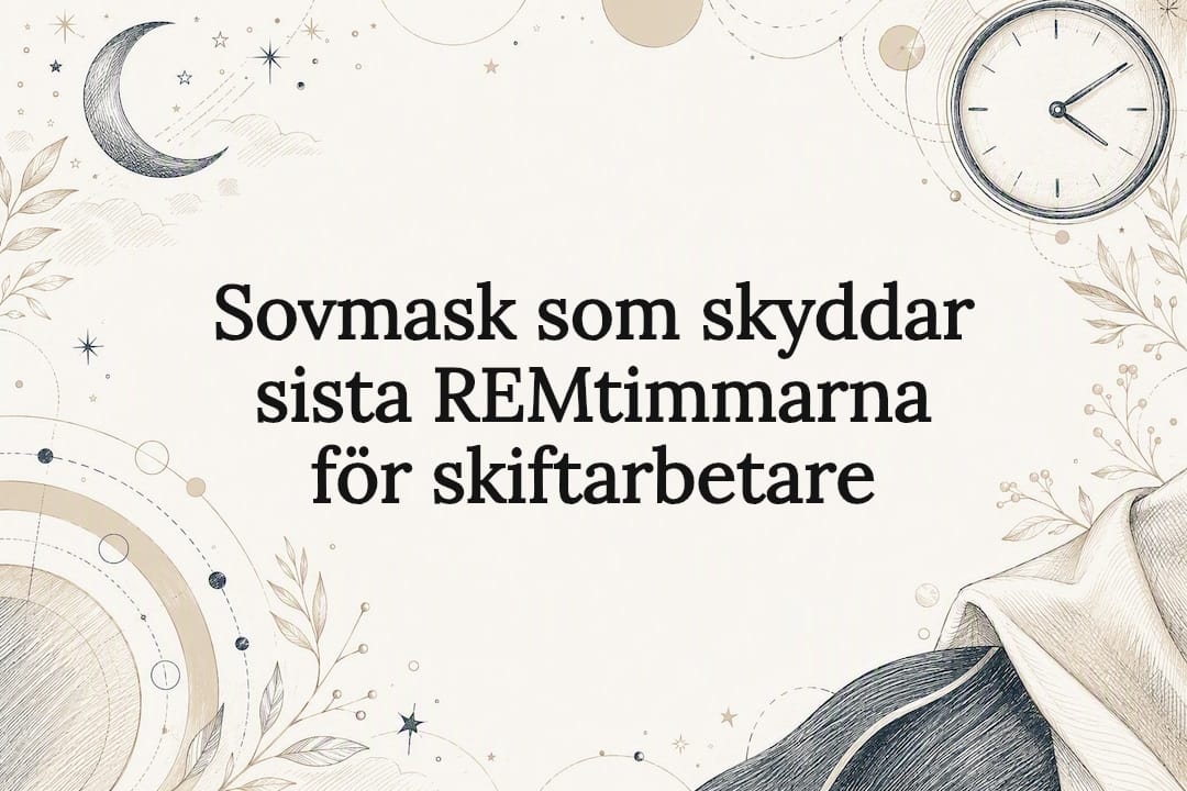 Illustration med fokus på nattsömn och REM-sömn