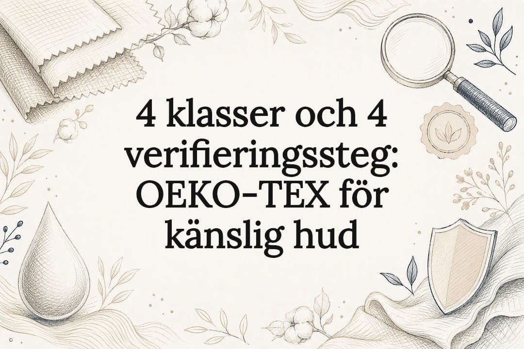Dekorativ omslagsbild med textilier och skyddssymboler