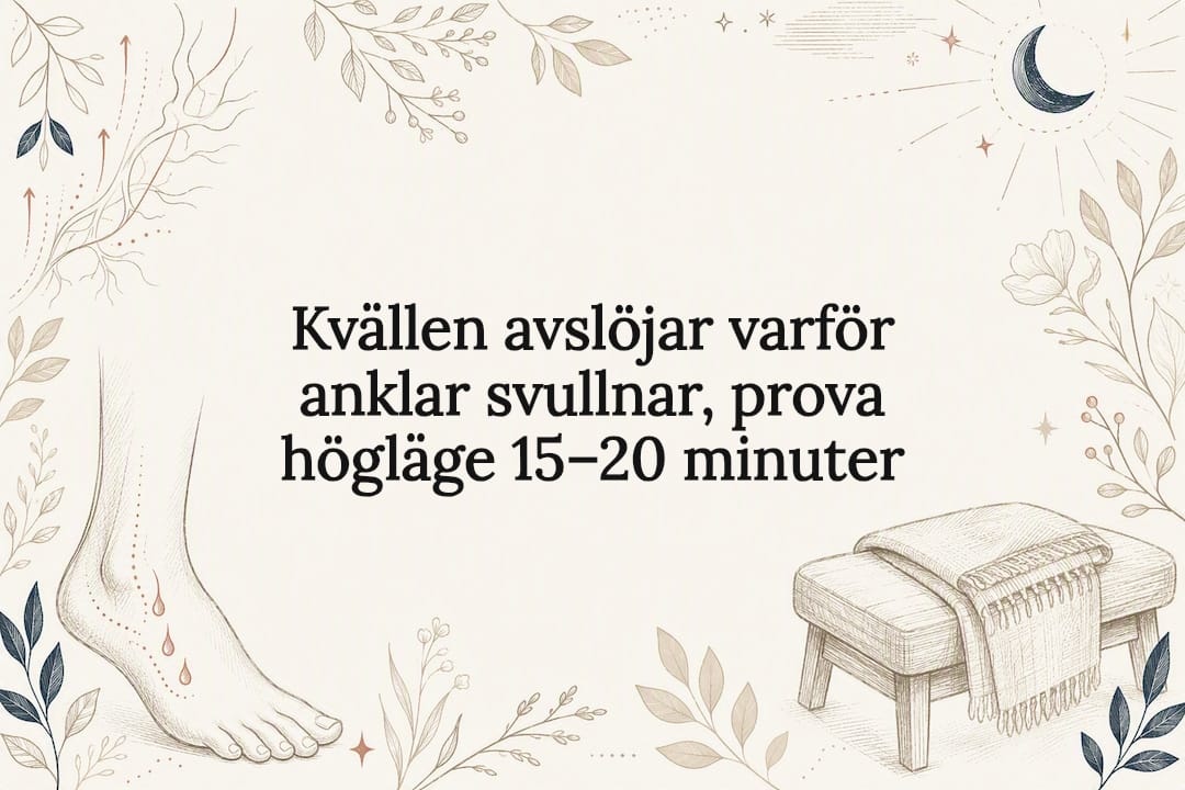 Dekorativ titelbild med skiss av ankel och högläge