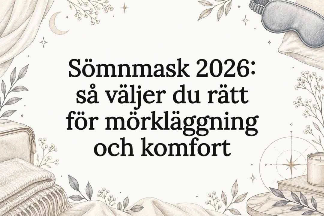 Dekorativ illustration till artikel om sovmasker
