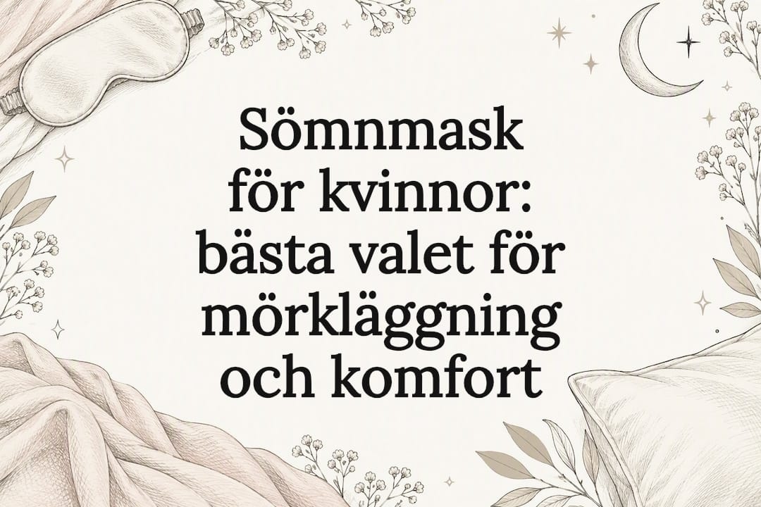 Dekorativ titelbild med sovmask