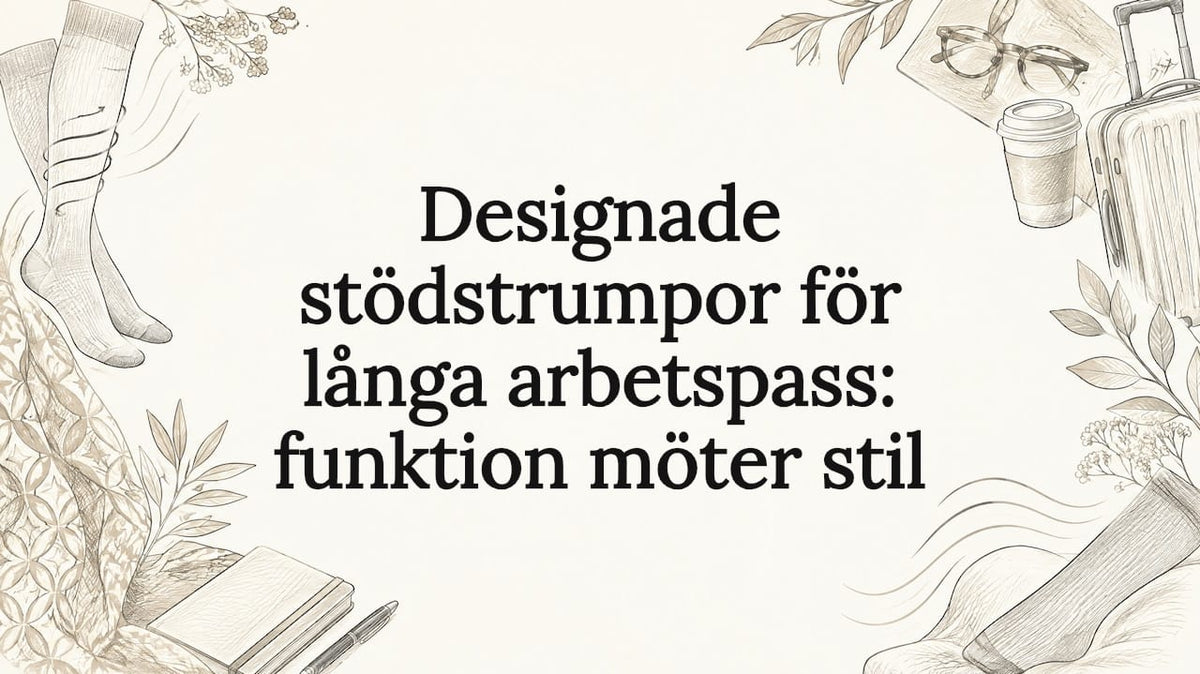 Dekorativ framsida med stödstrumpa och linjemönster